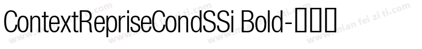 ContextRepriseCondSSi Bold字体转换
